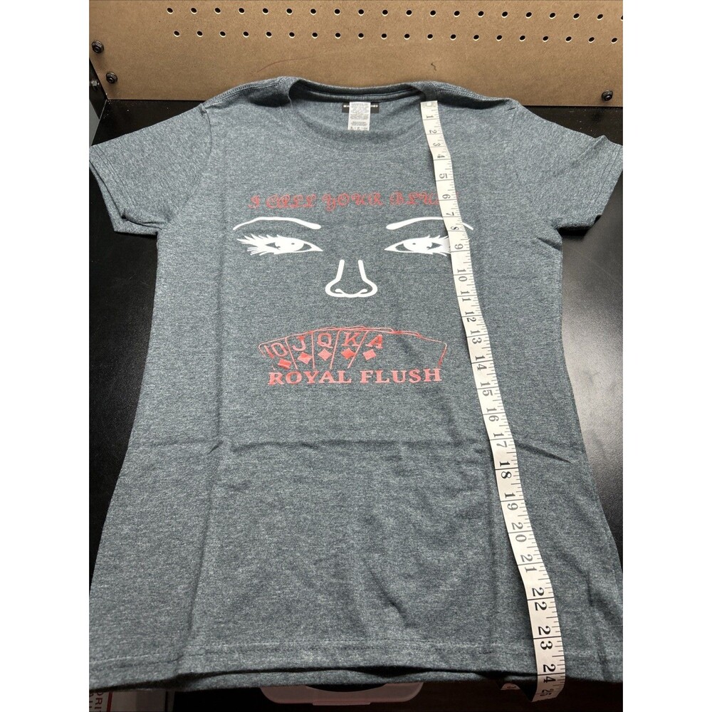 I Call Your Bluff T-Shirt / Grey / Royal Flush / Small / Women
